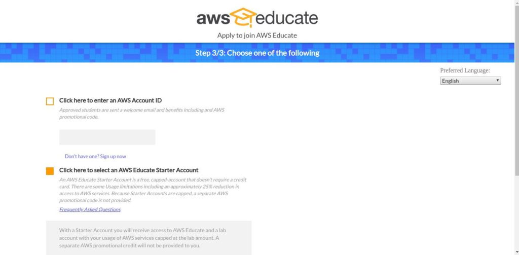 Receive 30 USD credits to experience cloud computing with AWS Educate ...