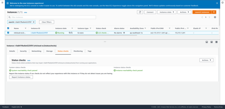 Aws Instance Reachability Check Failed